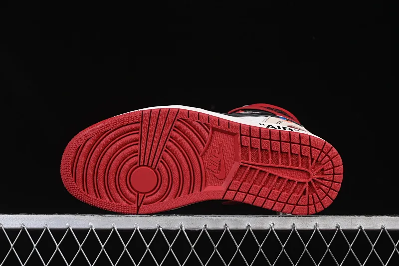 All categories Air Jordan Jordan series basketball shoes Air Jordan 1 High pure original special price Off White x Air Jordan OW AJ1 Joe 1 joint white and red high-top basketball shoes AA3834-101